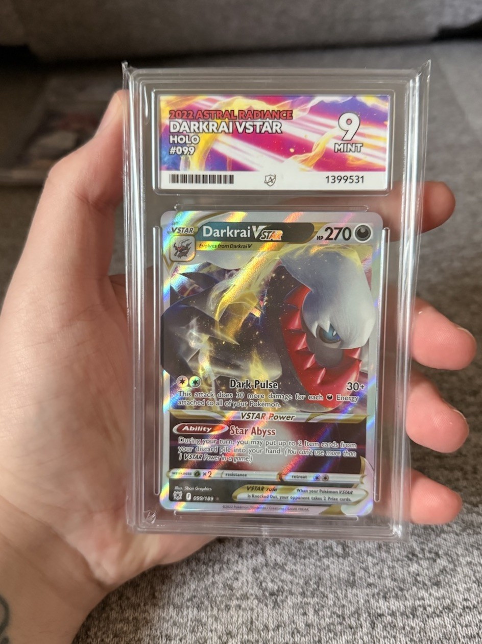 Pokemon Darkrai Vstar 099 Astral Radiance - Ace 9 Mint Pokemon Darkrai Vstar 099 Astral Radiance - Ace 9 Mint