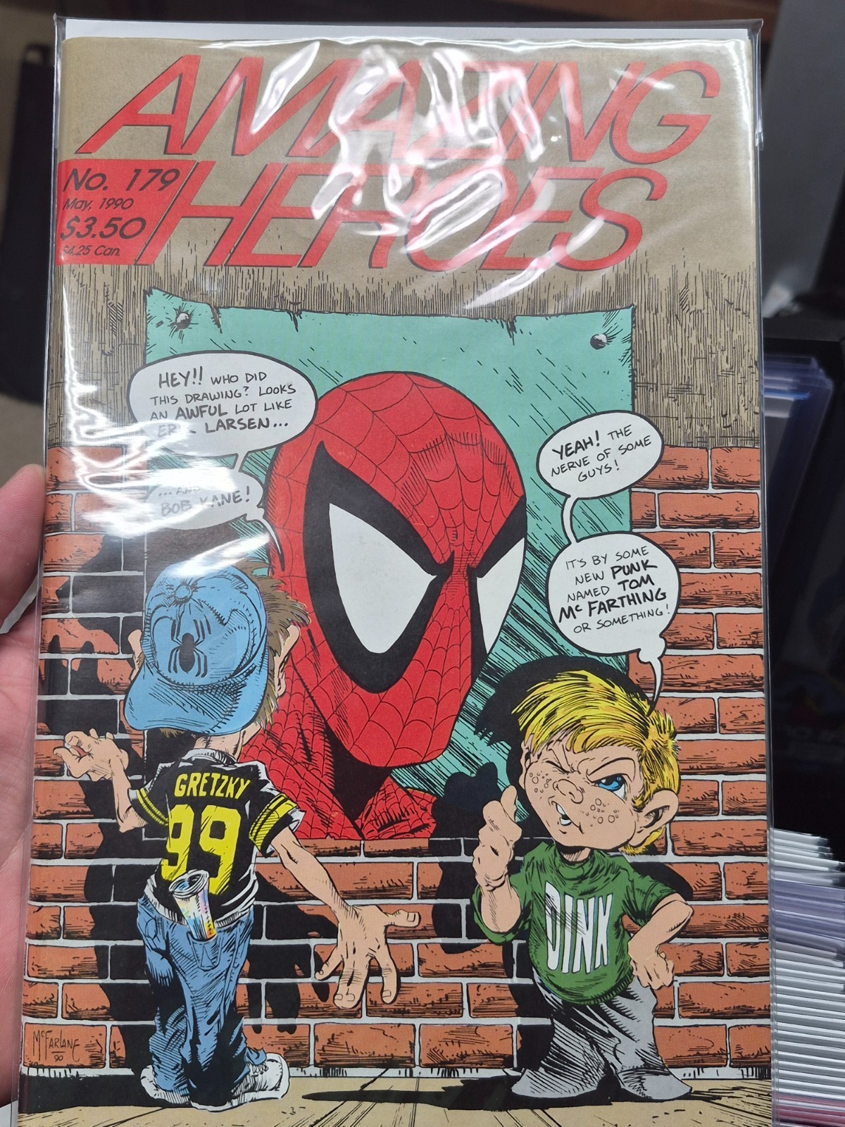 Amazing Heroes 179 Spider-Man 1990 Todd McFarlane NM