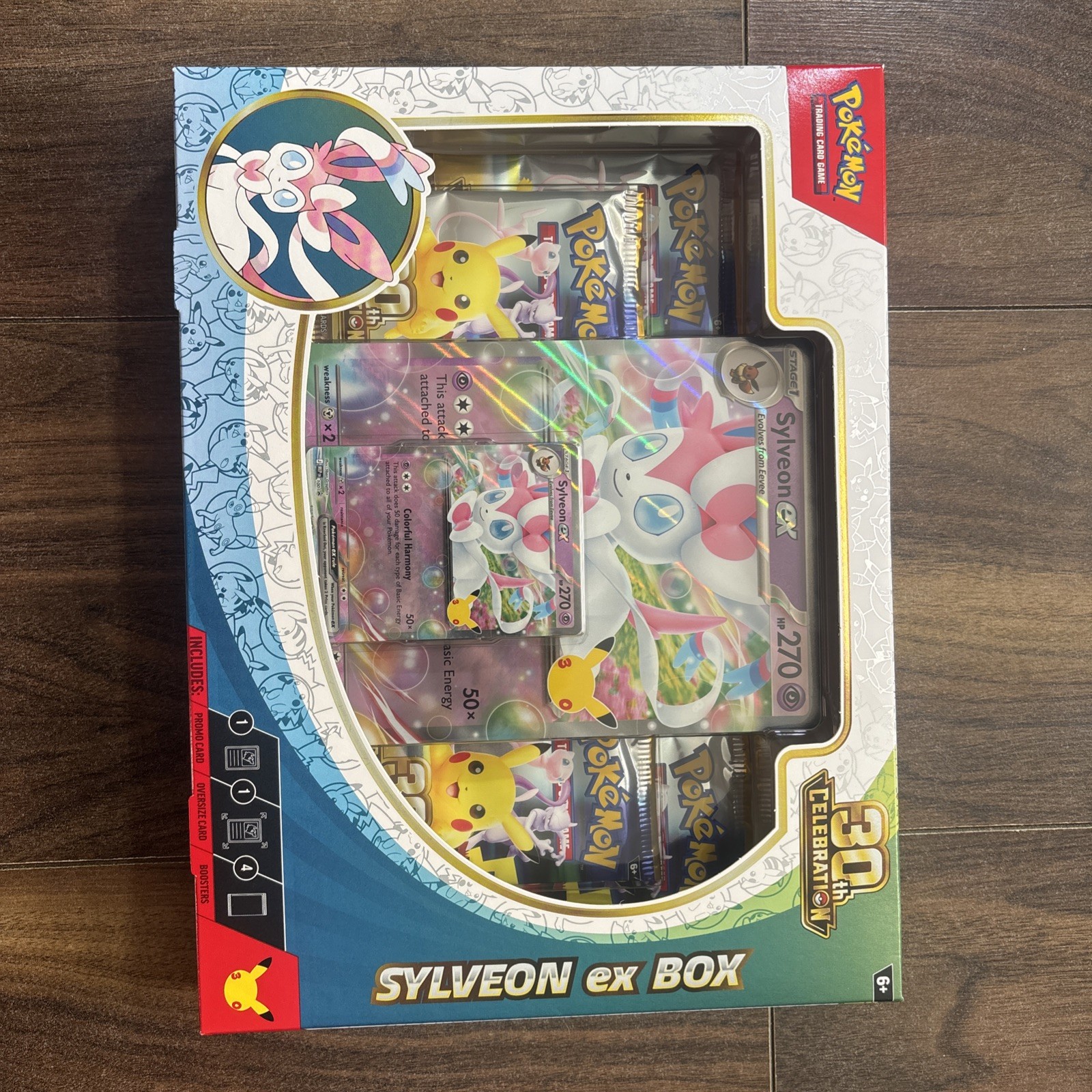 POKEMON 30TH ANNIVERSARY SYLVEON EX BOX Fast shipping 🔥✅✅🚚 POKEMON 30TH ANNIVERSARY SYLVEON EX BOX Fast shipping 🔥✅✅🚚