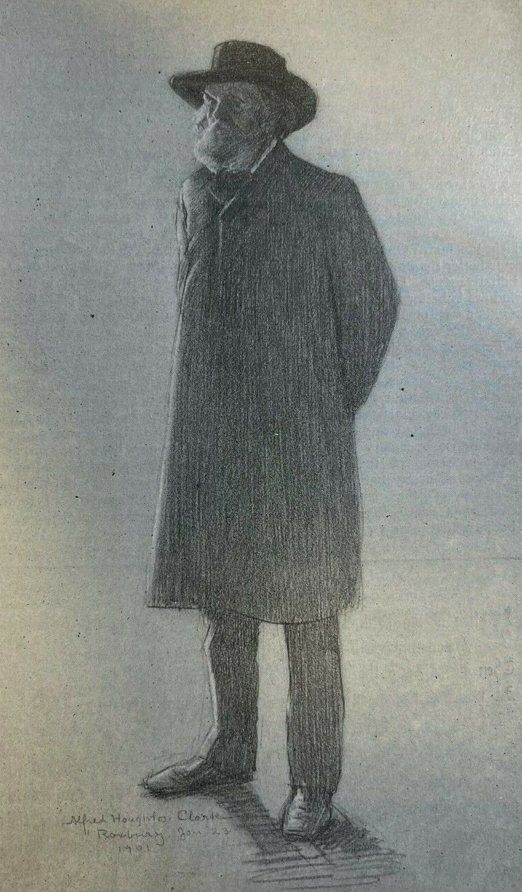 1901 Vintage Magazine Illustration Author Edward Everett Hale 1901 Vintage Magazine Illustration Author Edward Everett Hale