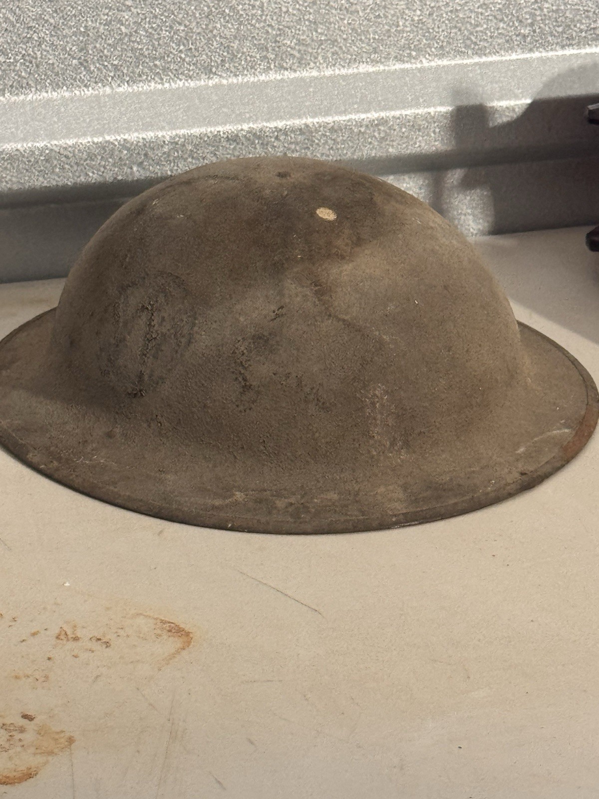 Original WWI US Army Doughboy Steel Helmet As Found Original WWI US Army Doughboy Steel Helmet As Found