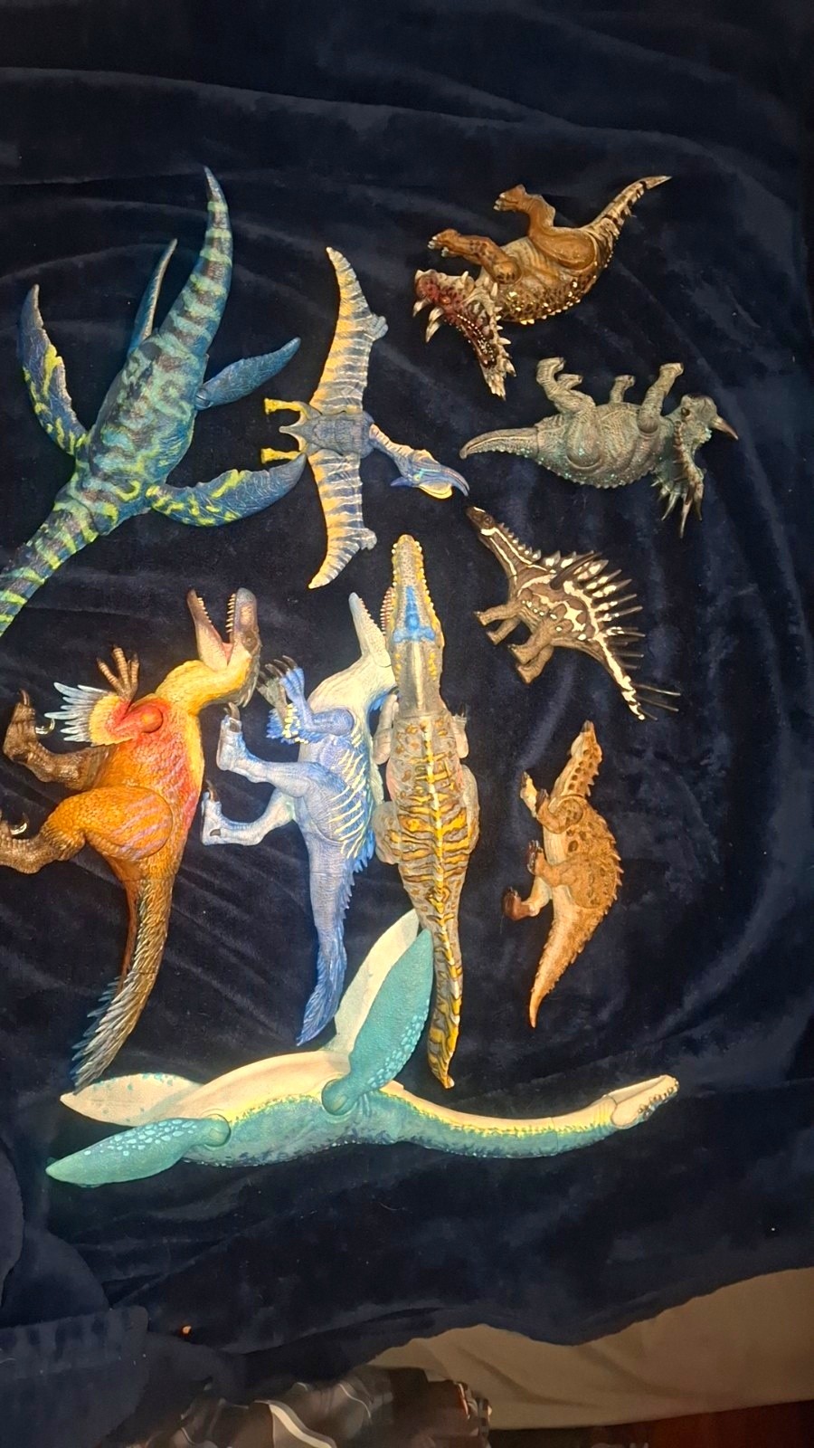 lot Of Jurassic World repainted dinosaur figures lot Of Jurassic World repainted dinosaur figures