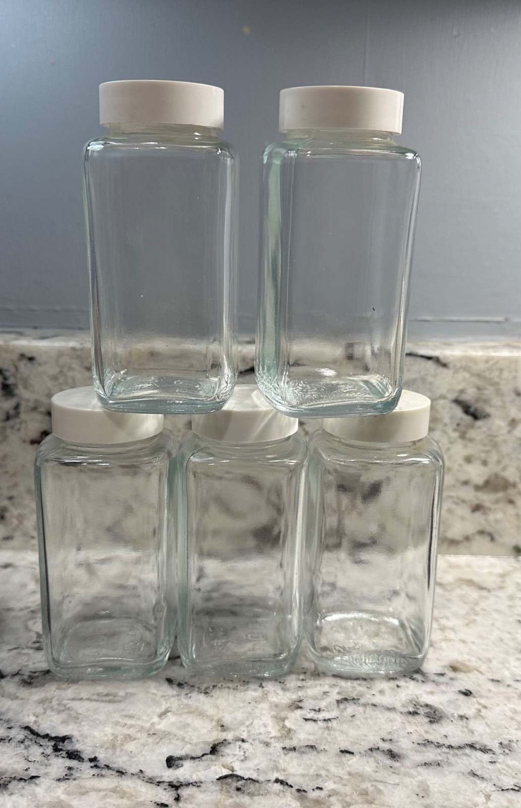 VINTAGE NOS lot of five Duraglass Owens Illinois 4oz medicine apothecary bottles VINTAGE NOS lot of five Duraglass Owens Illinois 4oz medicine apothecary bottles