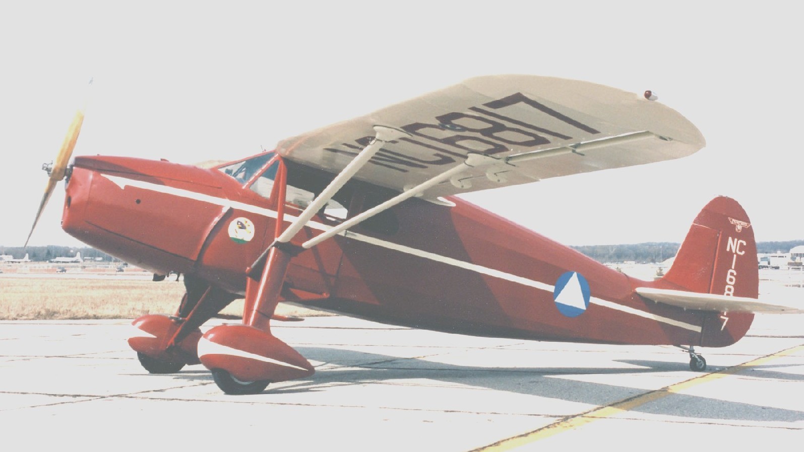 Fairchild 24-C8F USAF Air Patrol Aircraft Wood Model Replica Large 