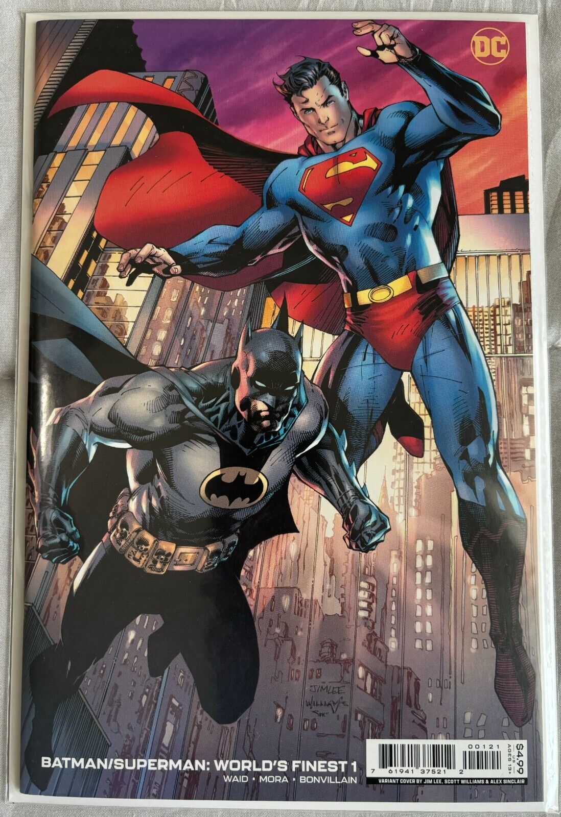 DC BATMAN SUPERMAN WORLD'S FINEST #1 / JIM LEE Variant Comics / NM Condition