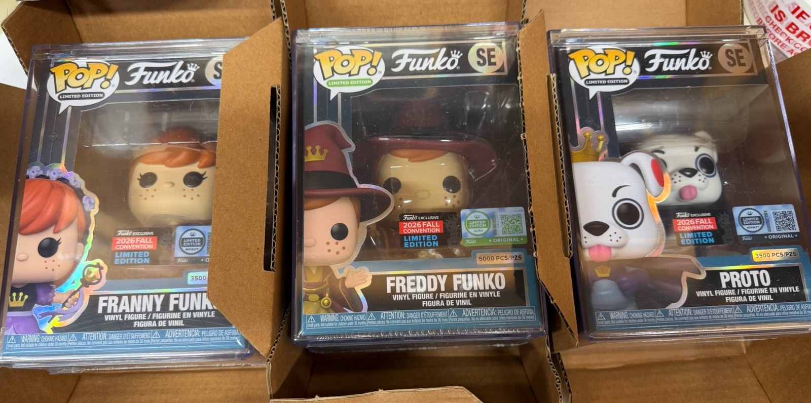 Funko NYCC 2026 Proto Franny Freddy Mascot Bundle OFFICIAL SHARED STICKER INHAND Funko NYCC 2026 Proto Franny Freddy Mascot Bundle OFFICIAL SHARED STICKER INHAND