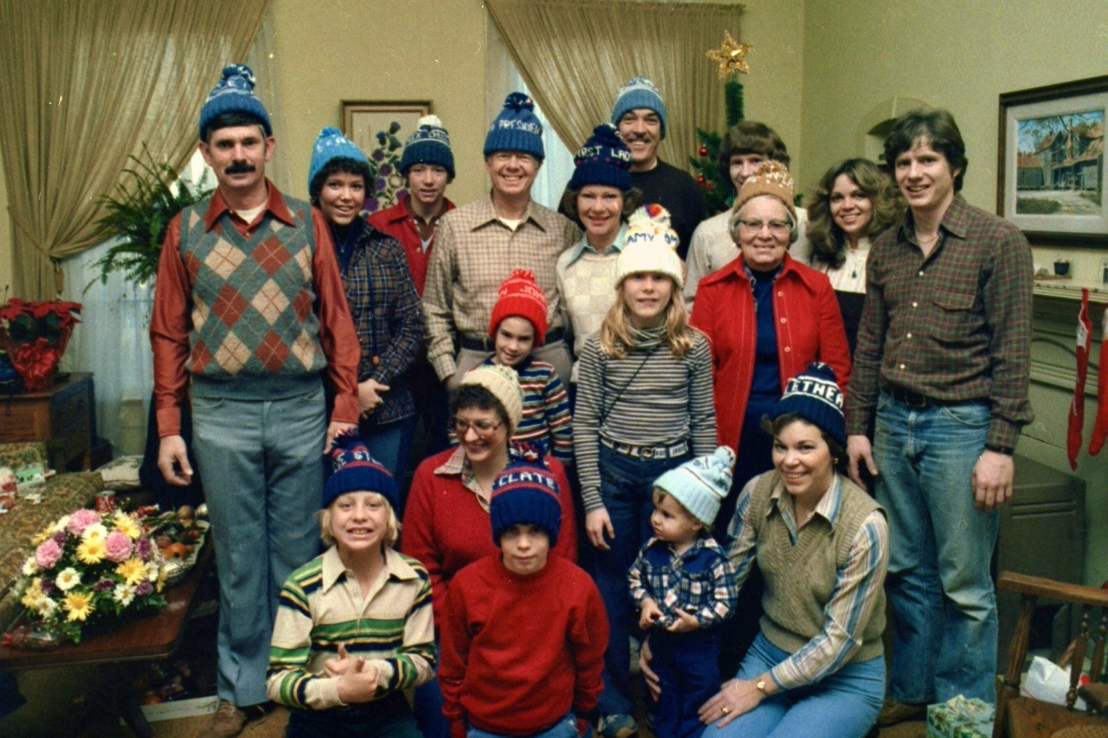 1978 President Jimmy Carter Family Christmas 4x6 Photo 1978 President Jimmy Carter Family Christmas 4x6 Photo