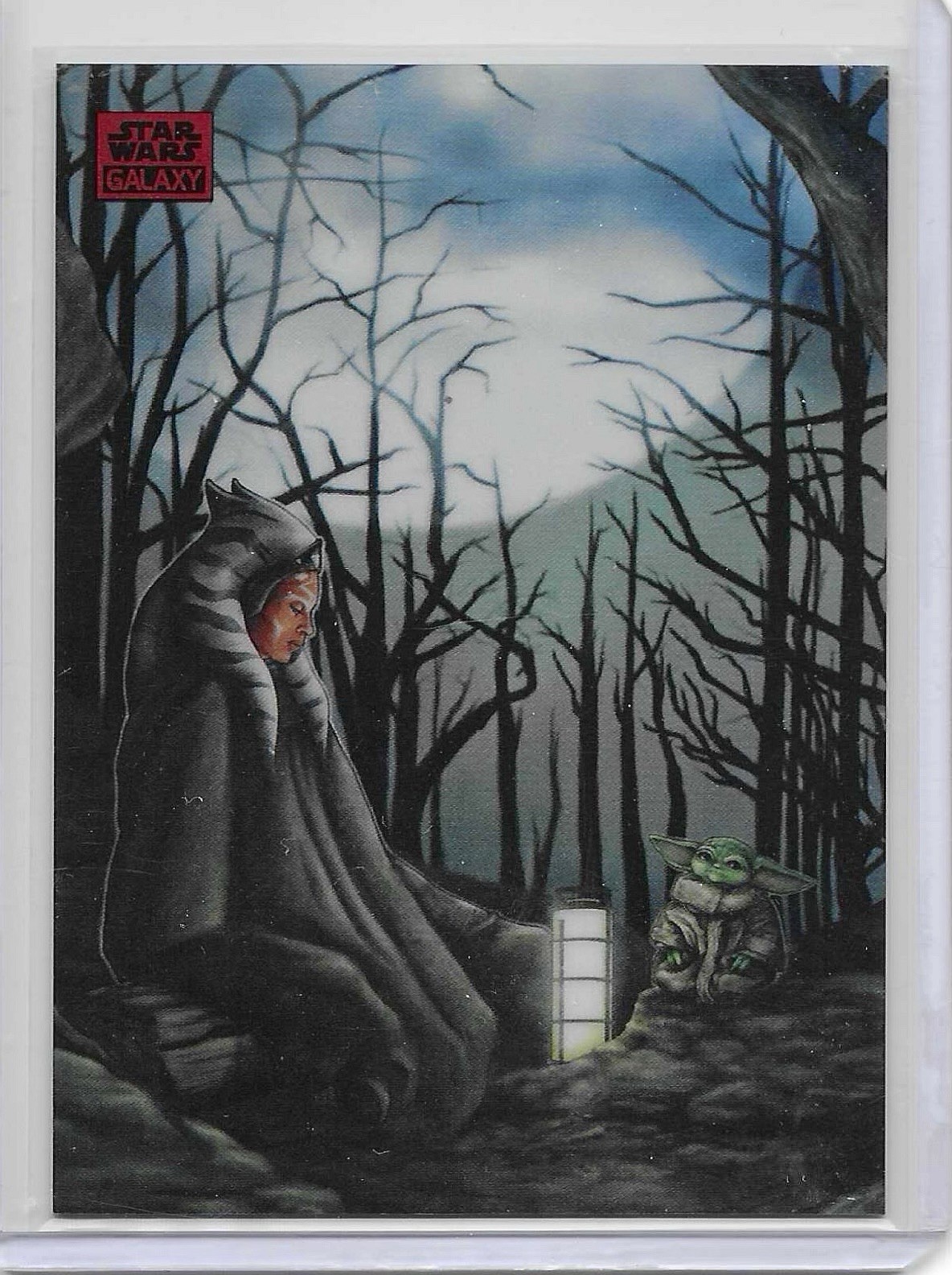 Communion in the Force - 2024 Topps Chrome Star Wars Galaxy #48 Ahsoka 5/5 Omega