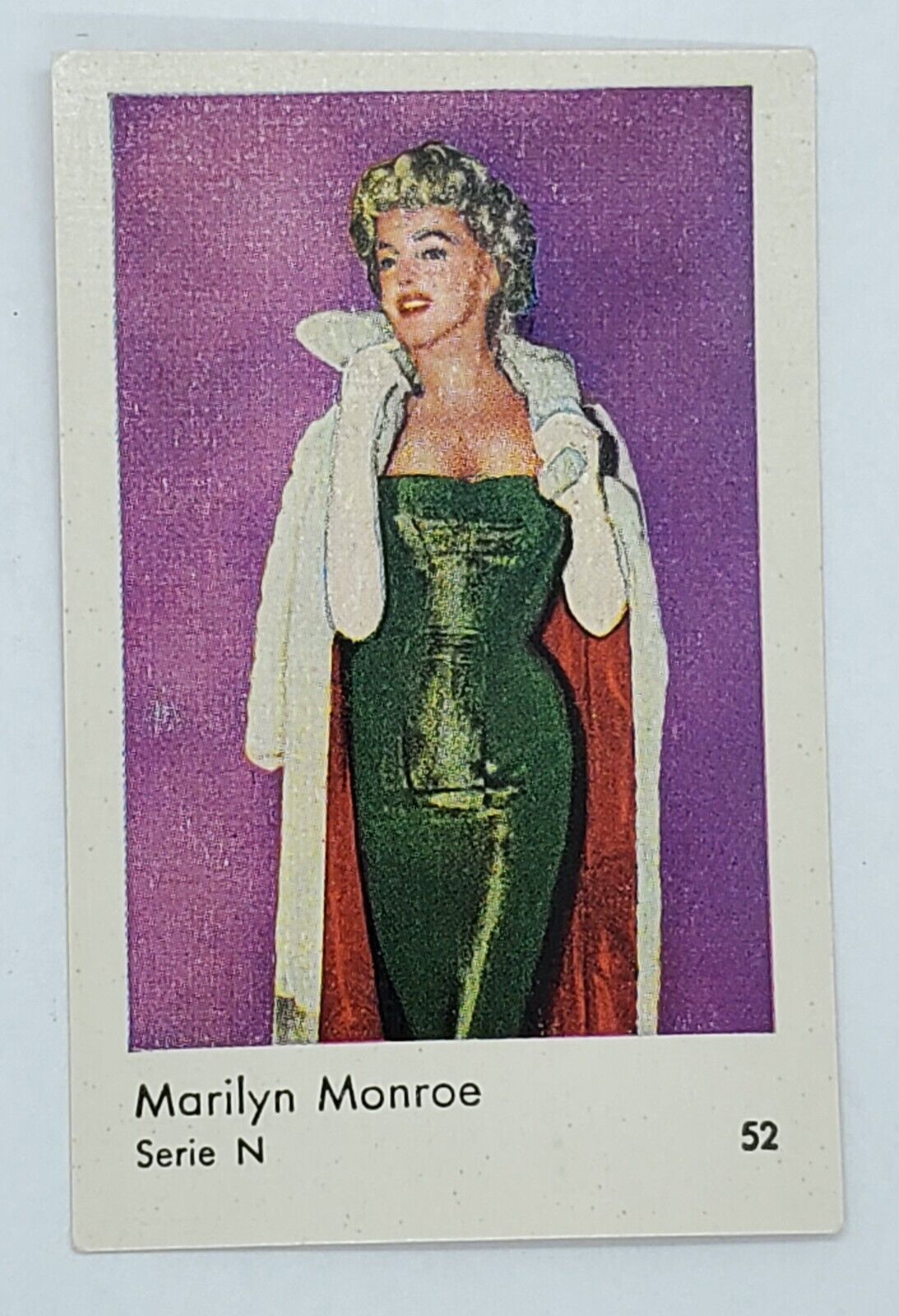 Marilyn Monroe Sexy Red Dress 1962 Dutch Gum Card Serie N #52