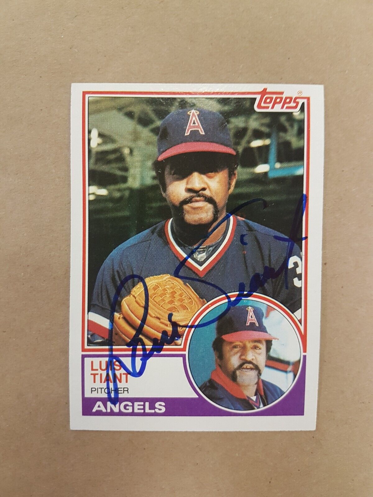 Luis Tiant 1983 Topps 178 Autograph Photo SPORTS signed Baseball card MLB