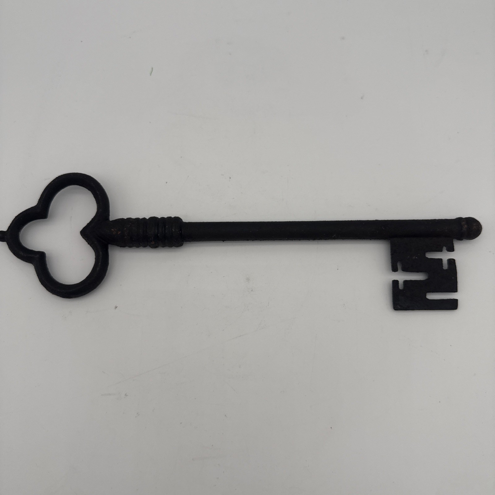 Victorian Master Skeleton Key Vintage Antique style Heavy metal ring 1 foot long