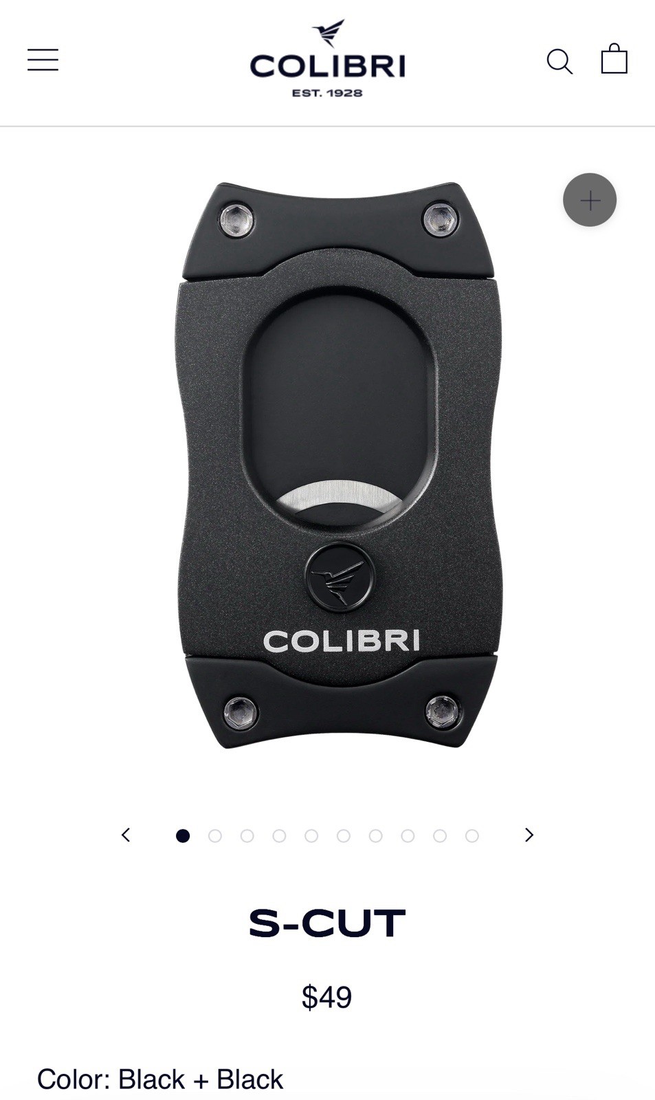 BNIB Colibri S-Cut Cigar Cutter Black Bolted w/Black Blades NEW ~ MSRP $49 BNIB Colibri S-Cut Cigar Cutter Black Bolted w/Black Blades NEW ~ MSRP $49