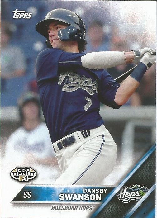 Dansby Swanson 2016 Topps Pro Debut RC rookie card 1