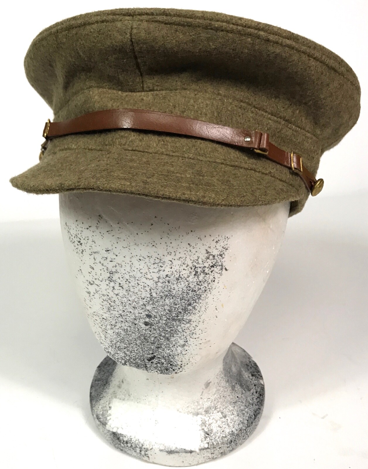 WWI BRITISH M1915 WOOL TRENCH CAP- XLARGE WWI BRITISH M1915 WOOL TRENCH CAP- XLARGE