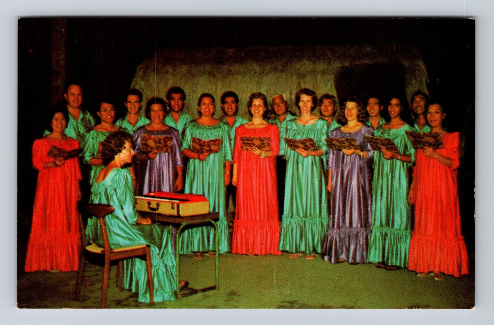 Kona HI- Hawaii, Featuring The Ohana Choir Of Mokuaikaua Church Vintage Postcard