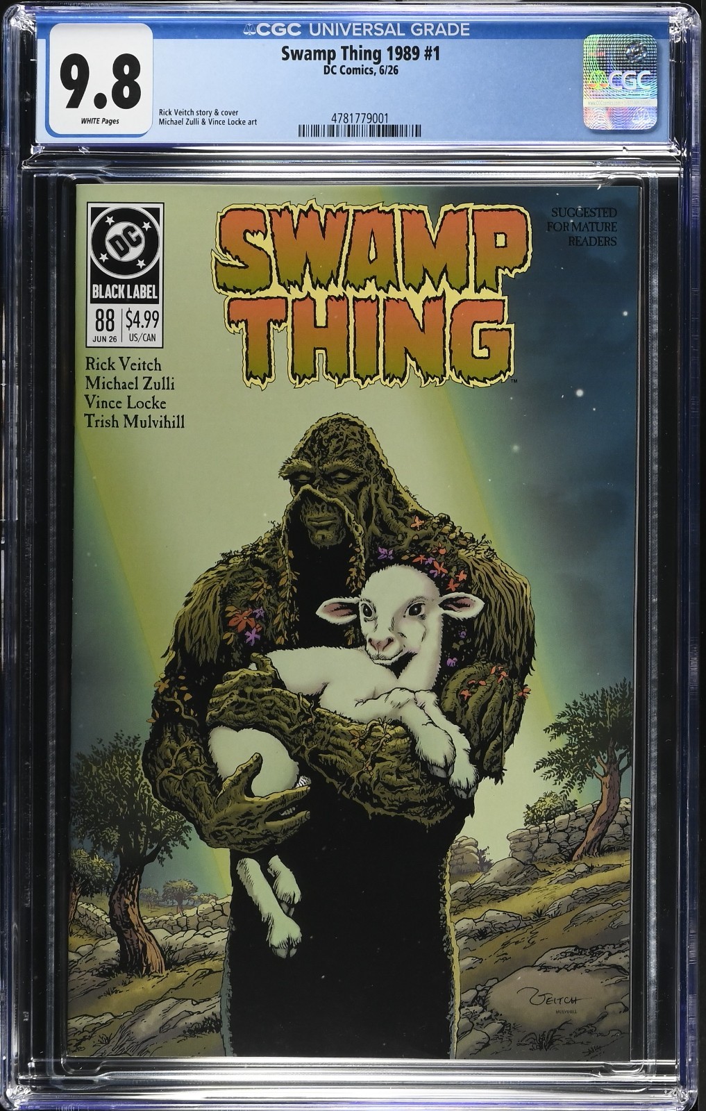 DC Comics Swamp Thing 1989 #1 CGC 9.8 DC Comics Swamp Thing 1989 #1 CGC 9.8