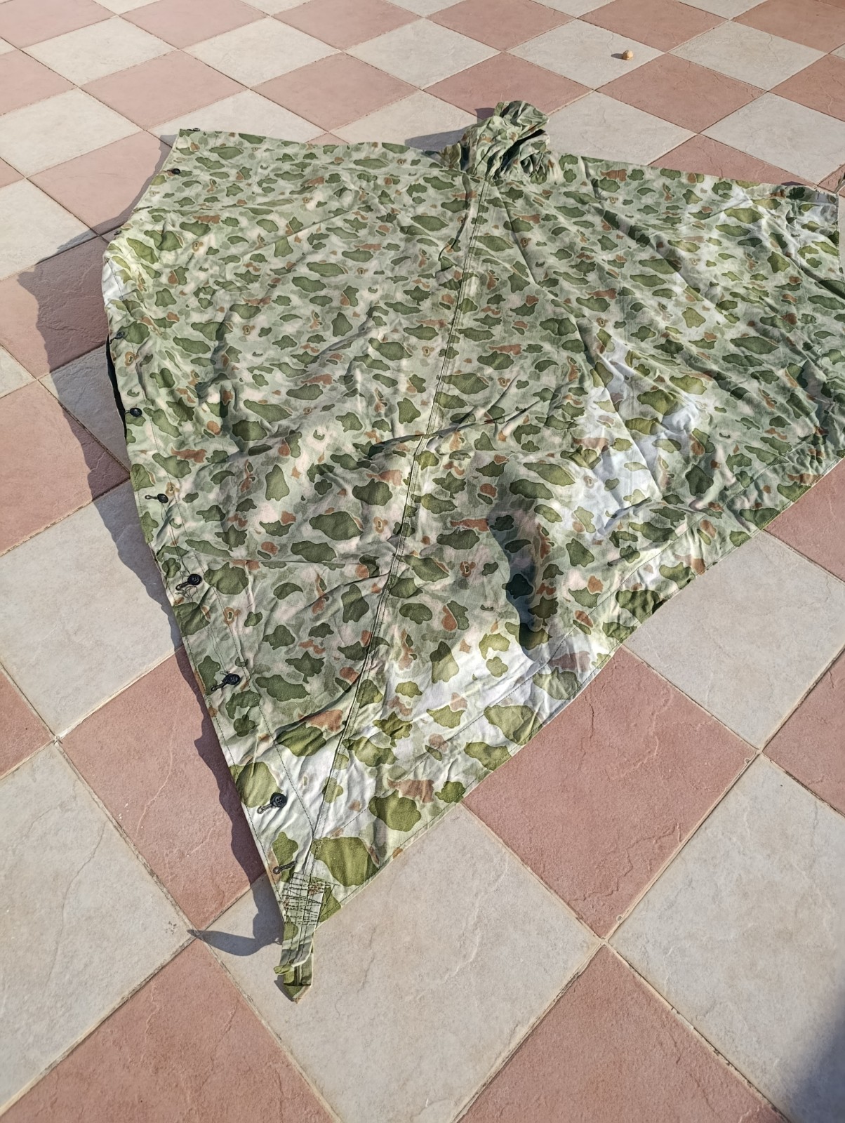 Turkish Army Poncho Shelter Half 1974 Turkish Army Poncho Shelter Half 1974