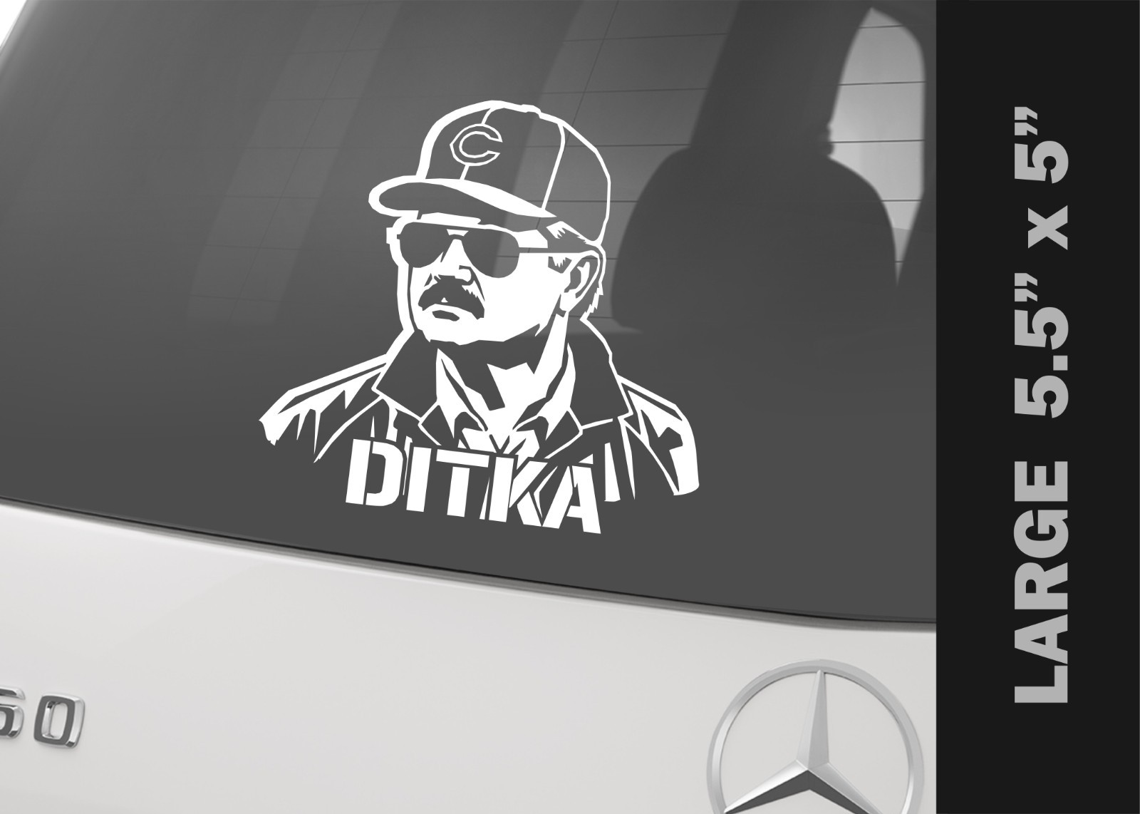 Mike Ditka Decal Bumper Sticker Mike Ditka Decal Bumper Sticker