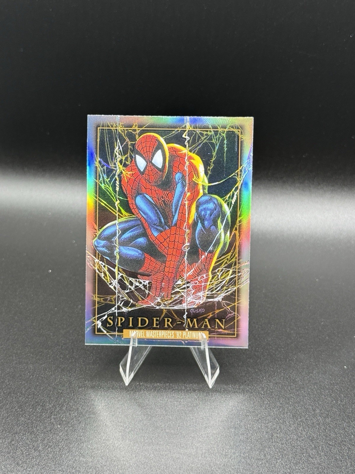 2024 Marvel Masterpieces '92 Platinum RAINBOW #87 Spider-Man 2024 Marvel Masterpieces '92 Platinum RAINBOW #87 Spider-Man