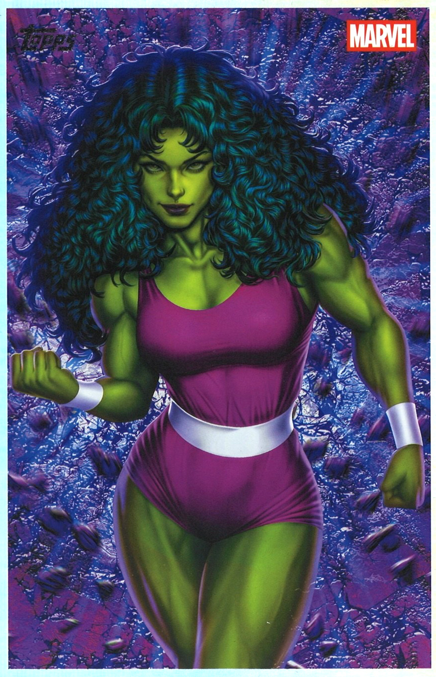 2026 Topps Marvel Vault She-Hulk VO-16 Ariel Diaz Oversized 5x7 Jumbo Box Topper 2026 Topps Marvel Vault She-Hulk VO-16 Ariel Diaz Oversized 5x7 Jumbo Box Topper