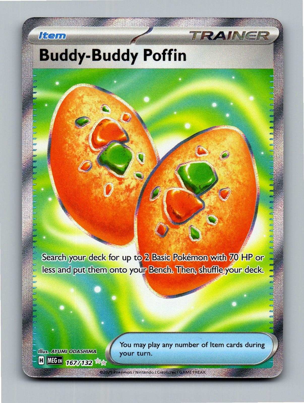 Buddy-Buddy Poffin 167/132 Mega Evolution Holo UR NM/M Buddy-Buddy Poffin 167/132 Mega Evolution Holo UR NM/M
