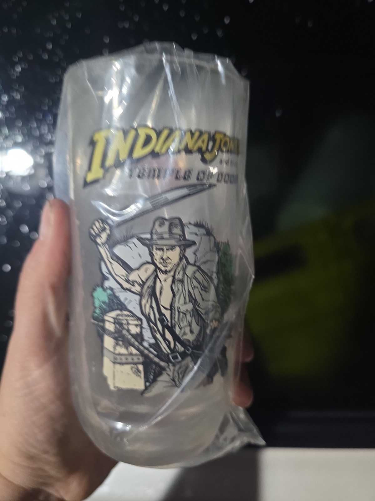 1984 Indiana Jones Temple Of Doom Vintage 7up Collector Glass New 1984 Indiana Jones Temple Of Doom Vintage 7up Collector Glass New