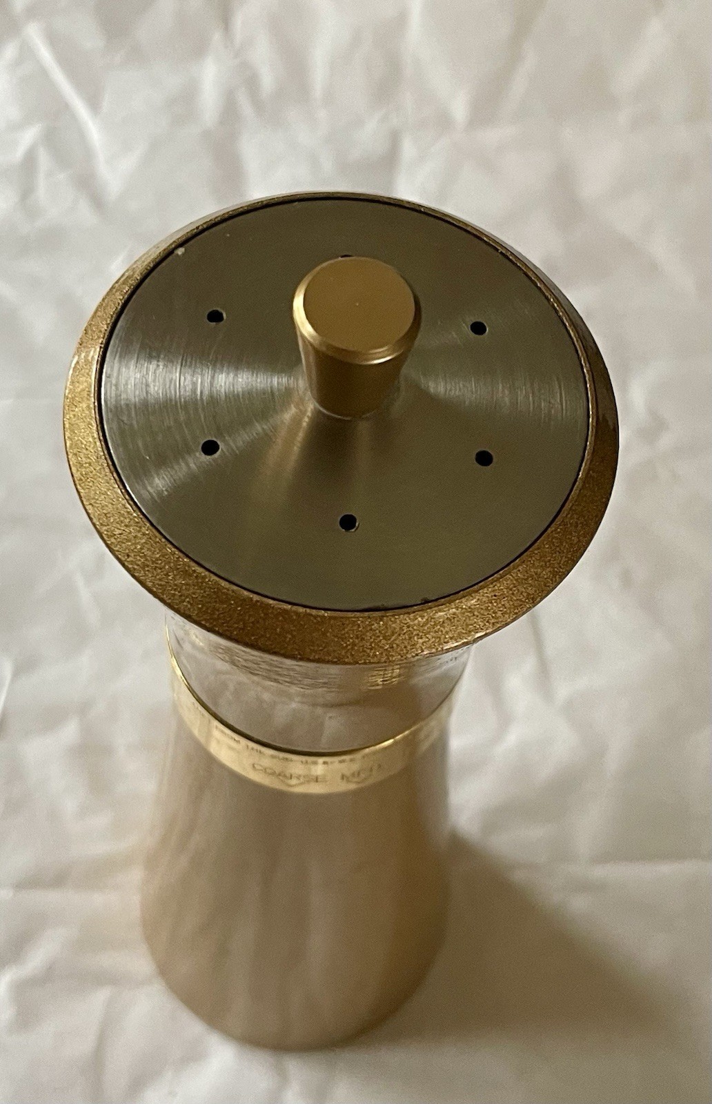 Vintage MCM Gold Sparkle Gold Band 2 In 1 Salt Shaker Pepper Mill Grinder Retro Vintage MCM Gold Sparkle Gold Band 2 In 1 Salt Shaker Pepper Mill Grinder Retro