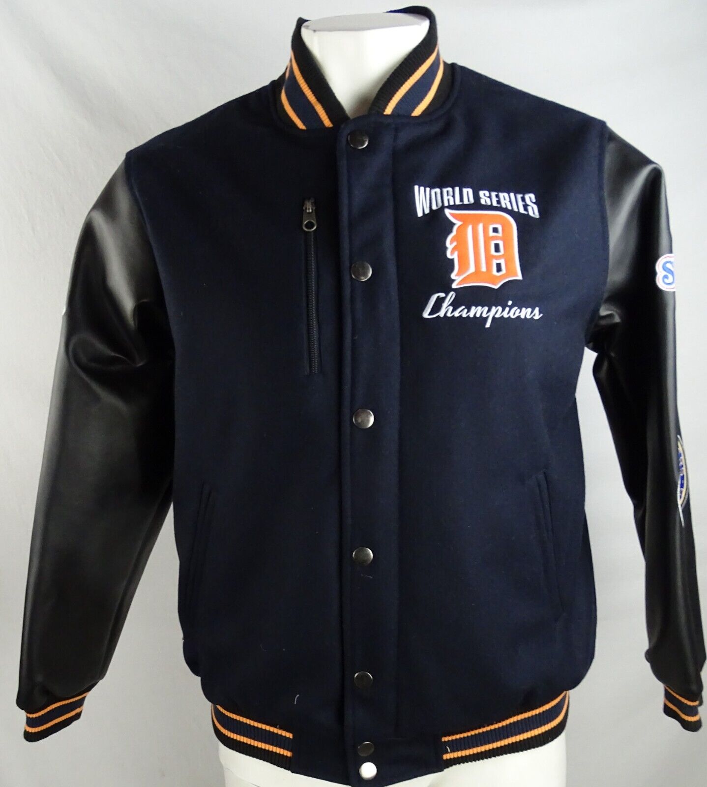 Detroit Tigers MLB Men\'s \'84 World Series Champions Wool Blend Jacket