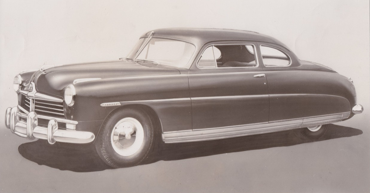 1948 Press Photo View of the New 1948 Hudson Super Six Automobile