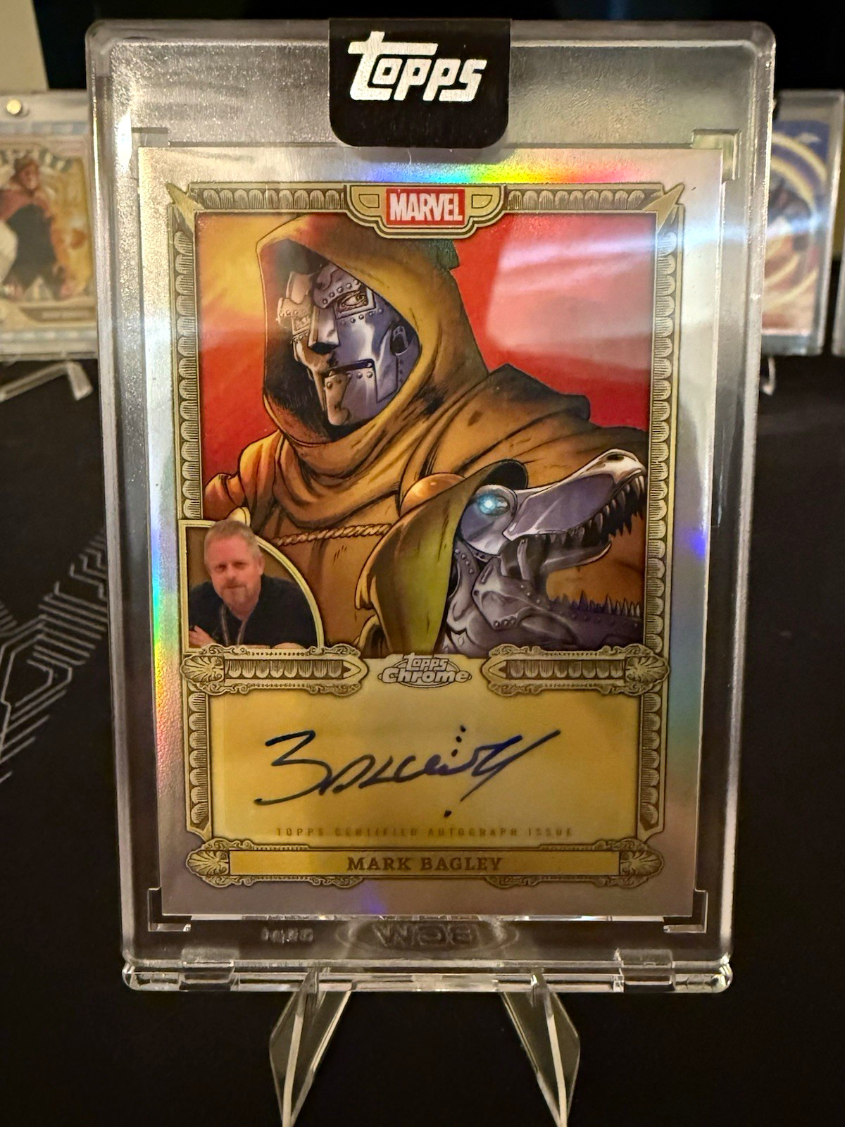 2026 Topps Mint Marvel Doctor Doom Chrome Autograph Mark Bagley CA-MBA 2026 Topps Mint Marvel Doctor Doom Chrome Autograph Mark Bagley CA-MBA