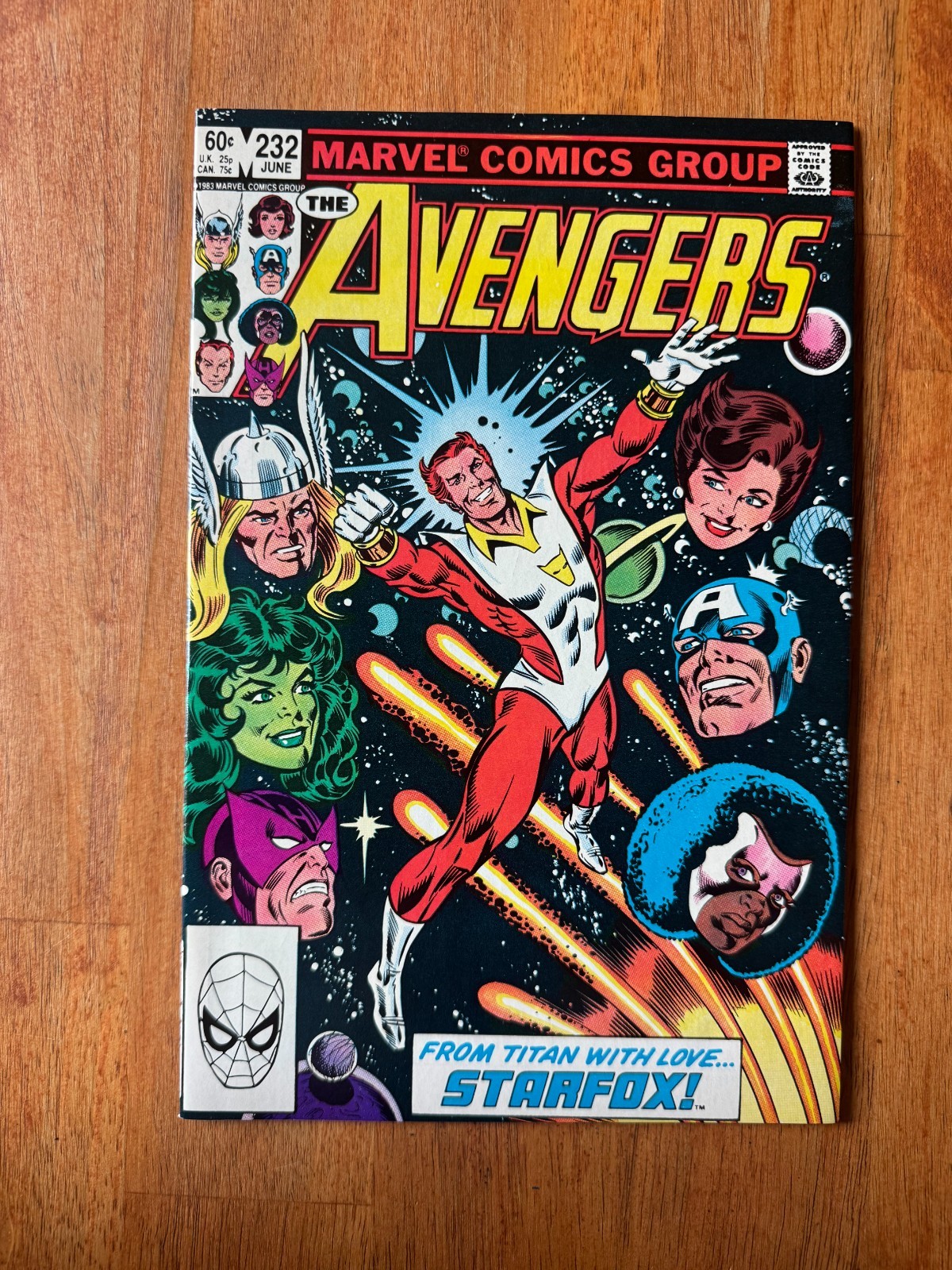 The Avengers #232 (1983) 1st App Starfox VF 8.0