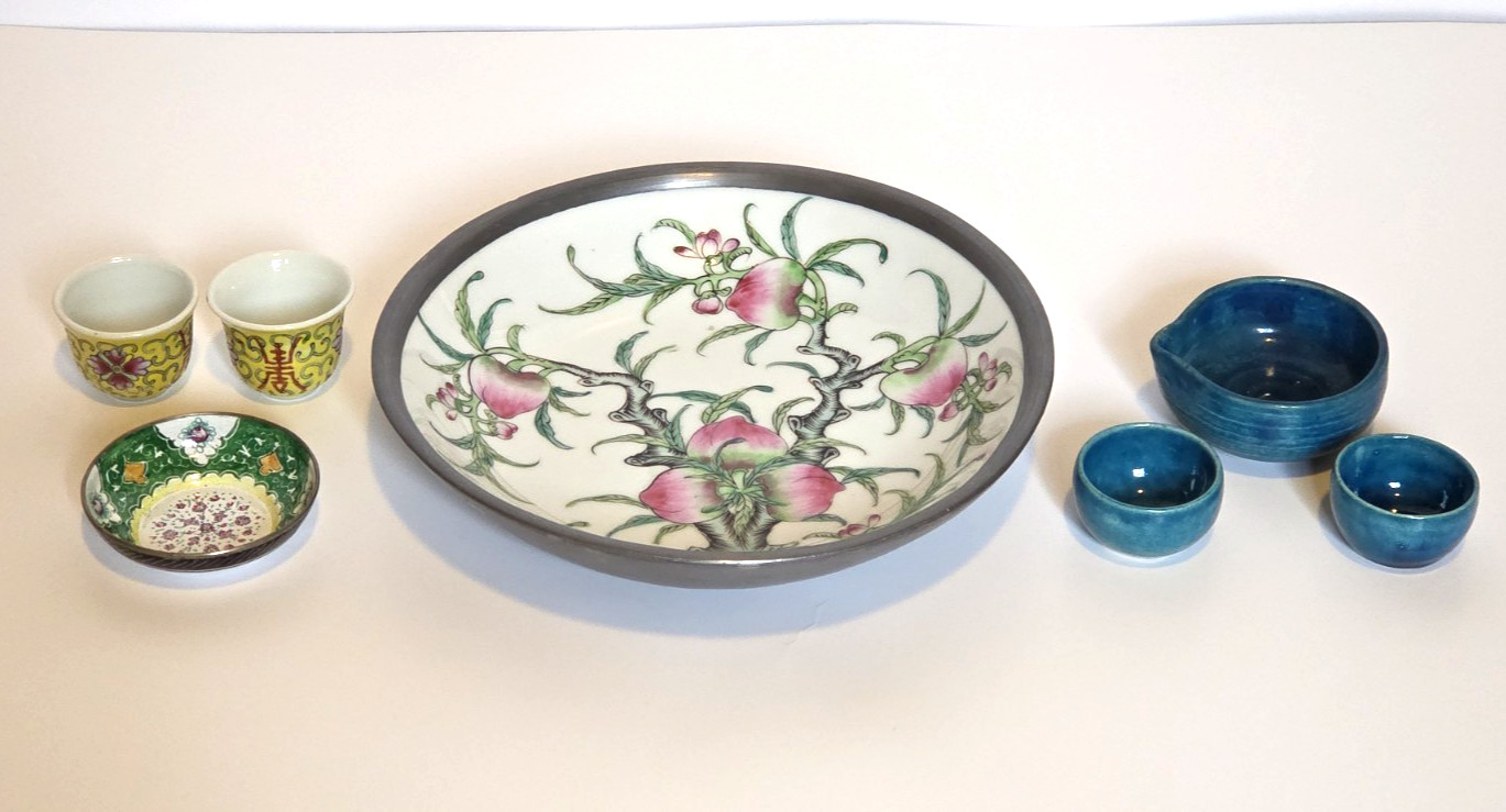 Lot of Vintage Oriental Asian Cups Plate Saucer Lot of Vintage Oriental Asian Cups Plate Saucer