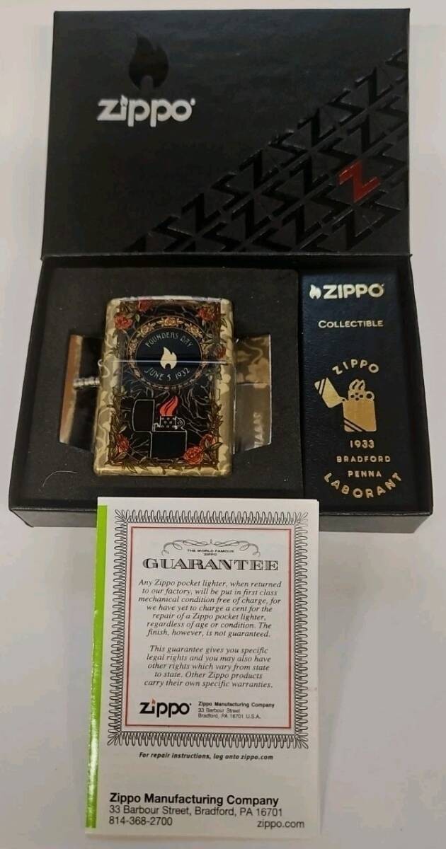 Zippo Founder's Day 2025 Limited 5000 Gold Tank Metal Lighter New Zippo Founder's Day 2025 Limited 5000 Gold Tank Metal Lighter New
