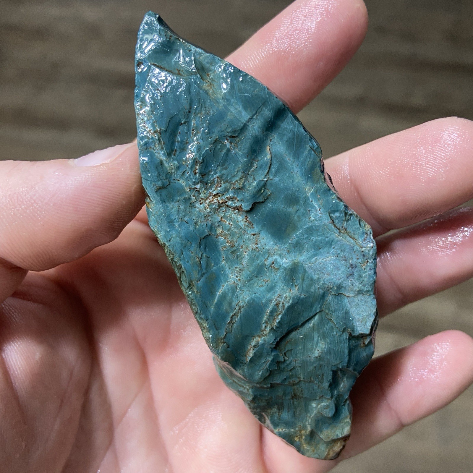 Beautiful Blue Green Skaggs Jasper Rough 5 Oz Oregon Material