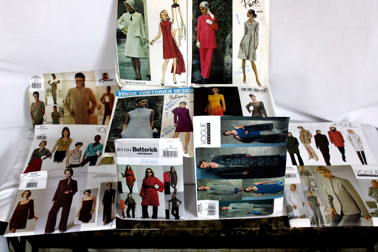 LOT 11 Vintage Original Womens Dress Skirt Sewing Patterns Vogue Mccalls + LG
