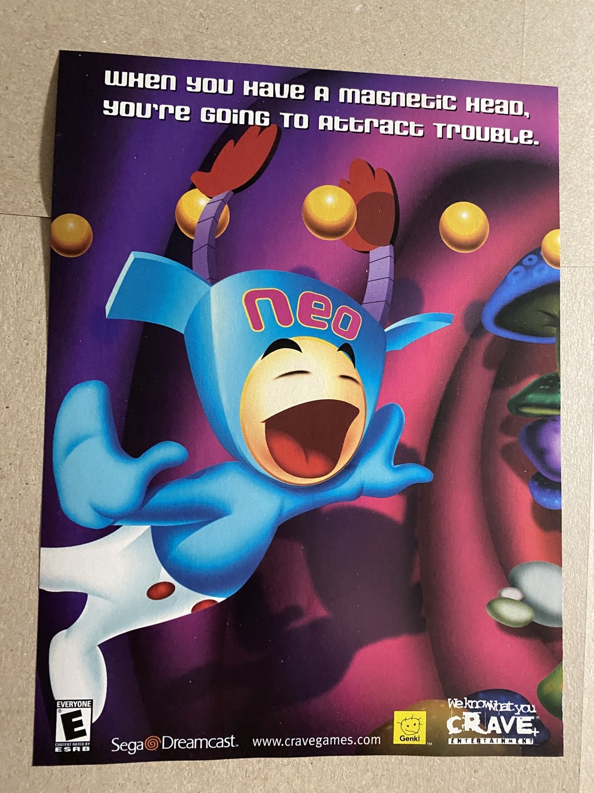 Crazy Taxi Neo Sega Dreamcast Print Ad Poster Crazy Taxi Neo Sega Dreamcast Print Ad Poster