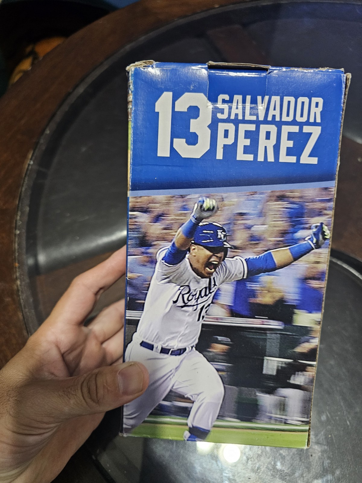Sport Clips Salvador Perez KC Royals 2014 Wild Bobblehead Used As-Is See Pics H Sport Clips Salvador Perez KC Royals 2014 Wild Bobblehead Used As-Is See Pics H