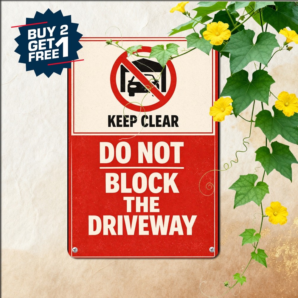 No Parking Active Driveway Tow Away Zone Traffic Safety Sign Metal Sign 8x12