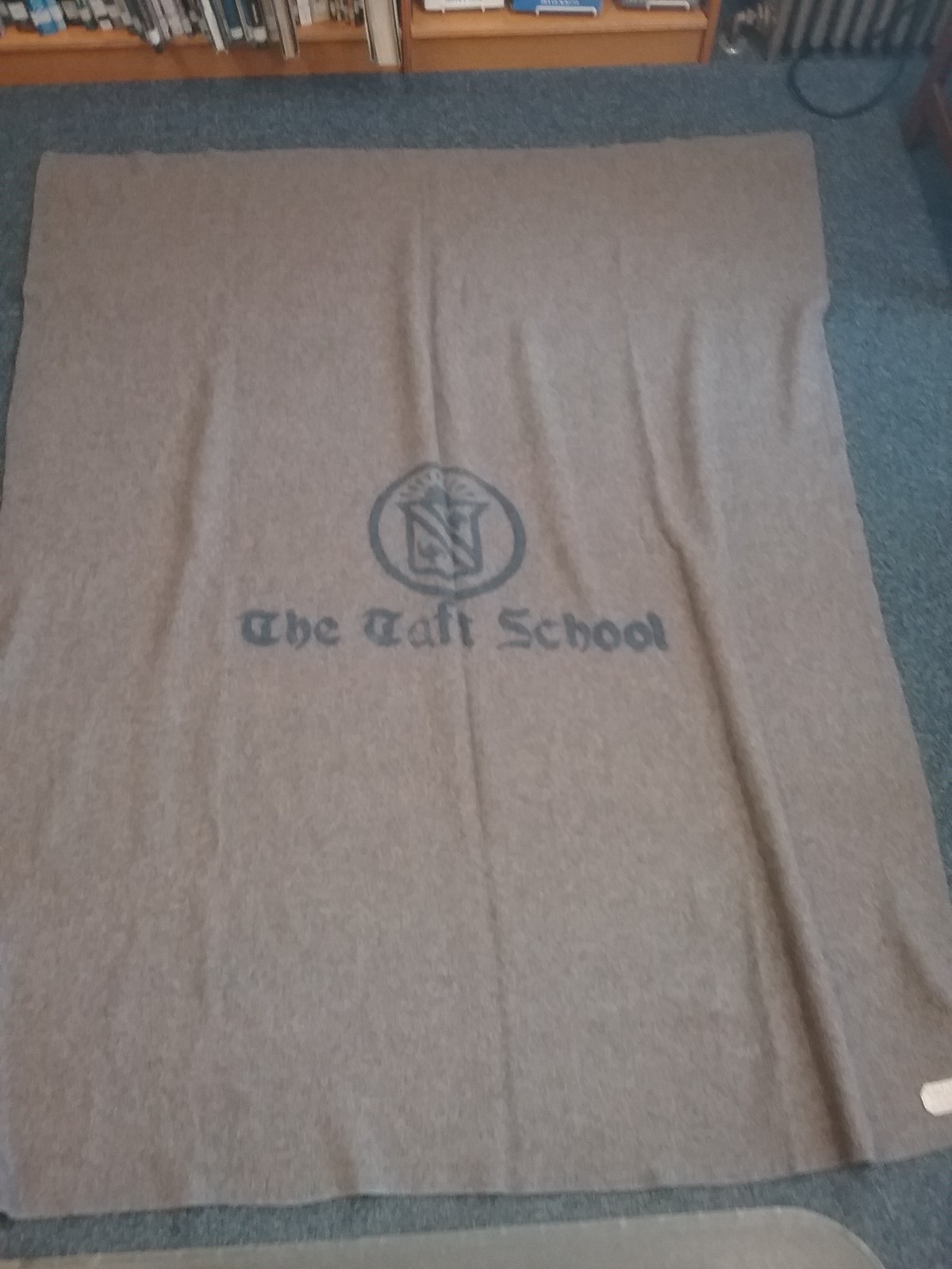 HUGE Vintage 1940s The Taft School Wool Stadium Blanket 60 x 78 HTF RARE VGC HUGE Vintage 1940s The Taft School Wool Stadium Blanket 60 x 78 HTF RARE VGC