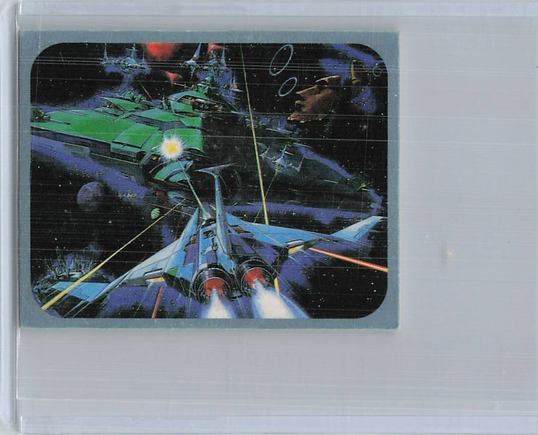 Vintage 1986 Konami Gradius Vic Viper Amada Menko Card Space Battle Famicom Vintage 1986 Konami Gradius Vic Viper Amada Menko Card Space Battle Famicom