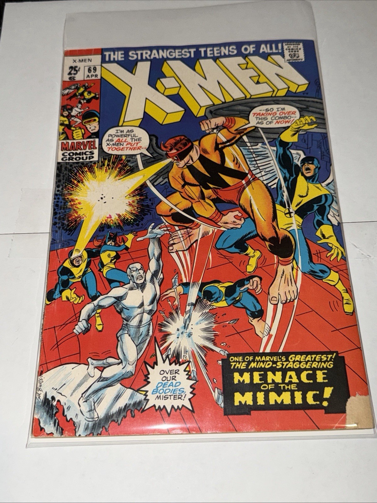 X-Men #69 April 1971 Sal Buscema Cvr Lee and Jack Kirby MENACE Of The MIMIC