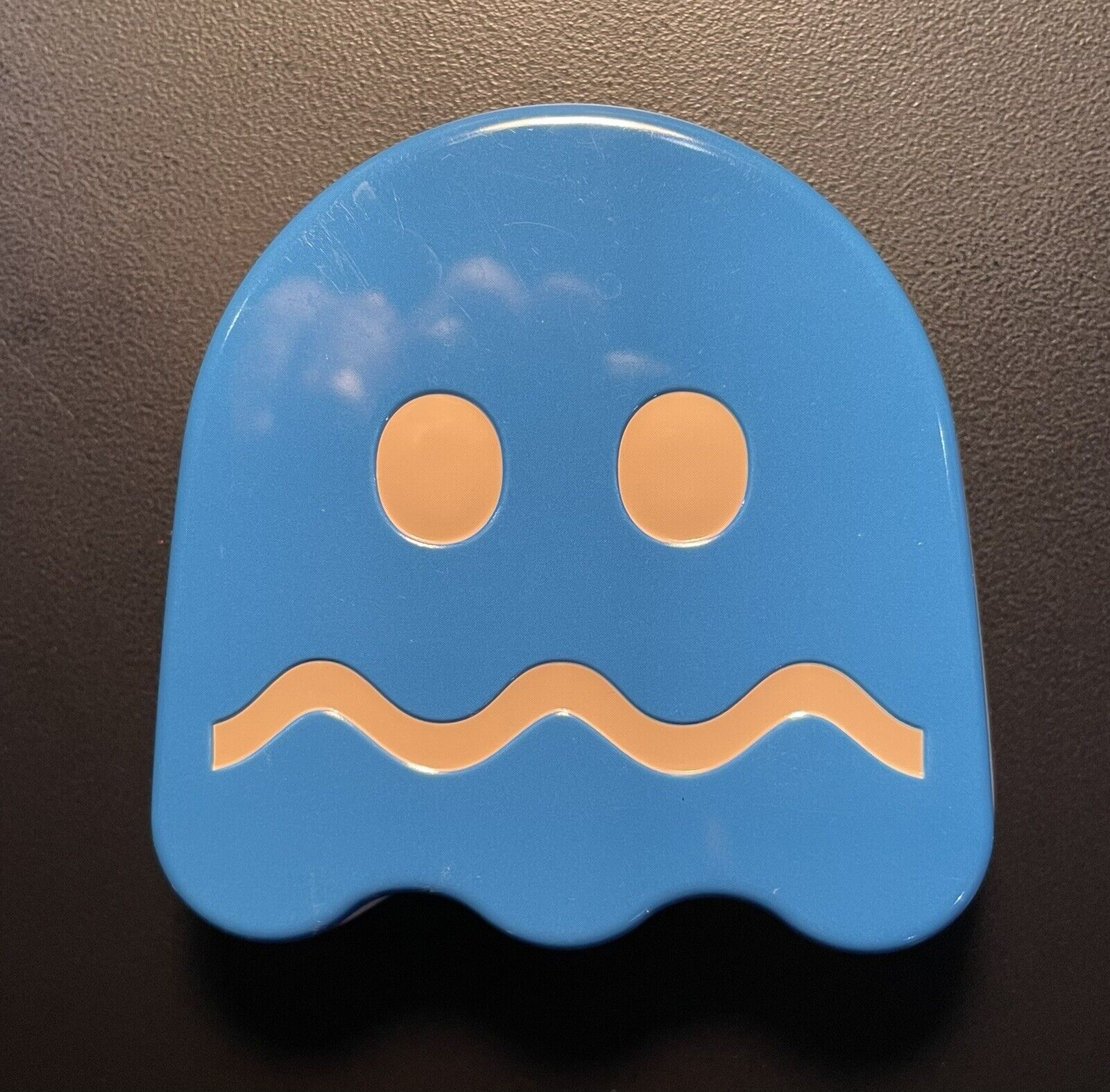 2010 Boston America - Candy Tin - Pac-Man BLUE GHOST Used No Candy