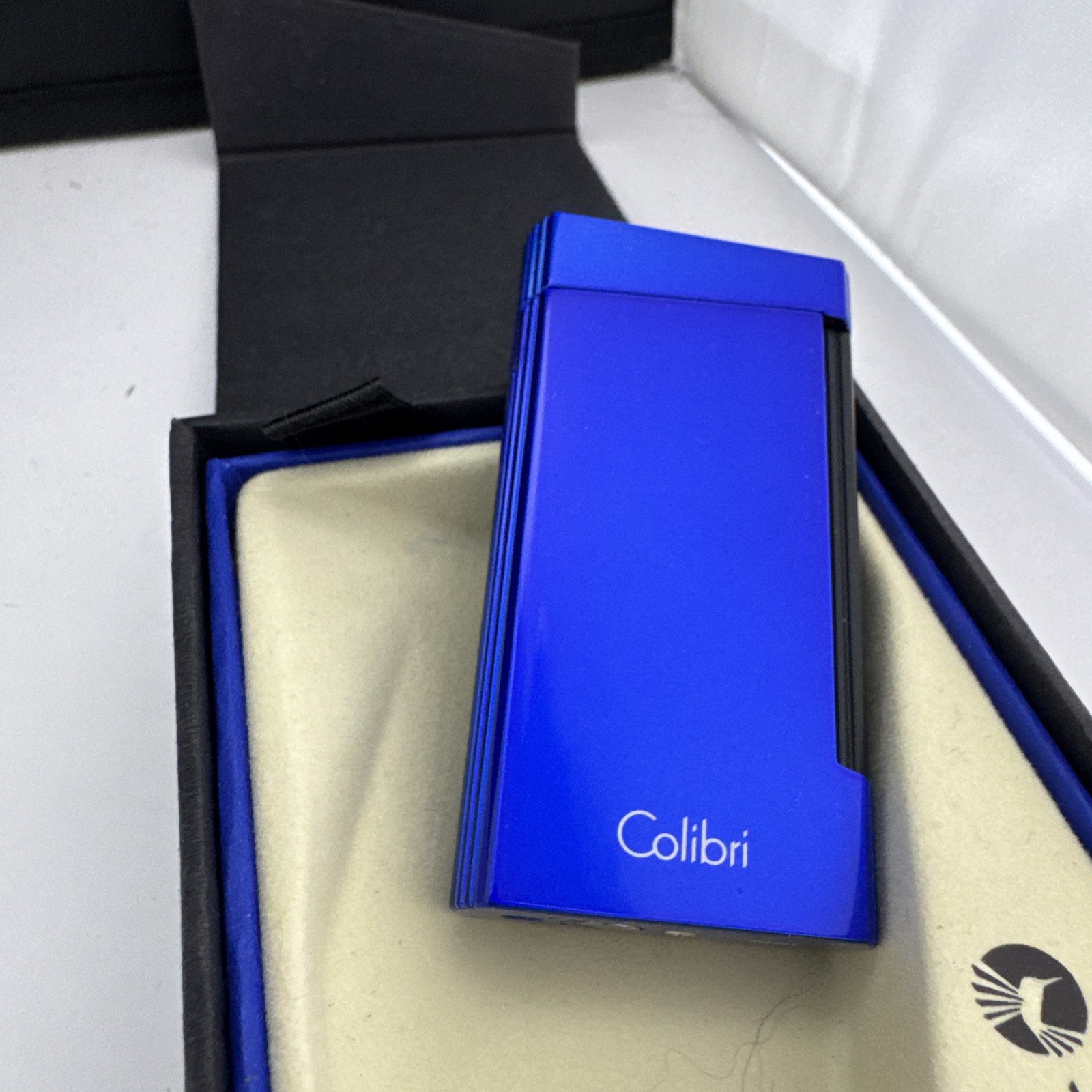COLIBRI Voyager Double Jet Flame Lighter - Blue and Black - New COLIBRI Voyager Double Jet Flame Lighter - Blue and Black - New