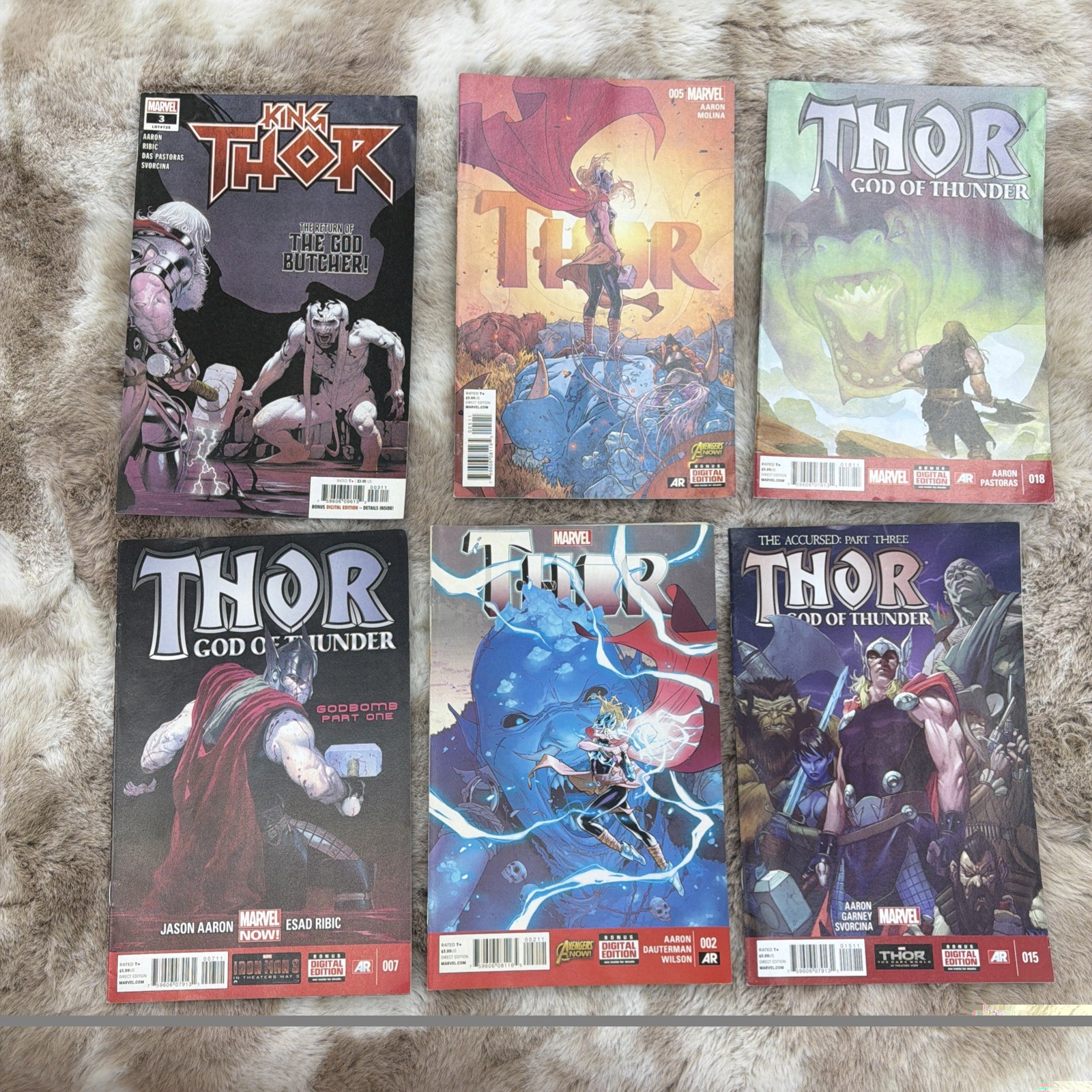 Thor Comic Lot 21 Issues Jason Aaron God of Thunder Jane Foster Marvel 2012-2019 Thor Comic Lot 21 Issues Jason Aaron God of Thunder Jane Foster Marvel 2012-2019