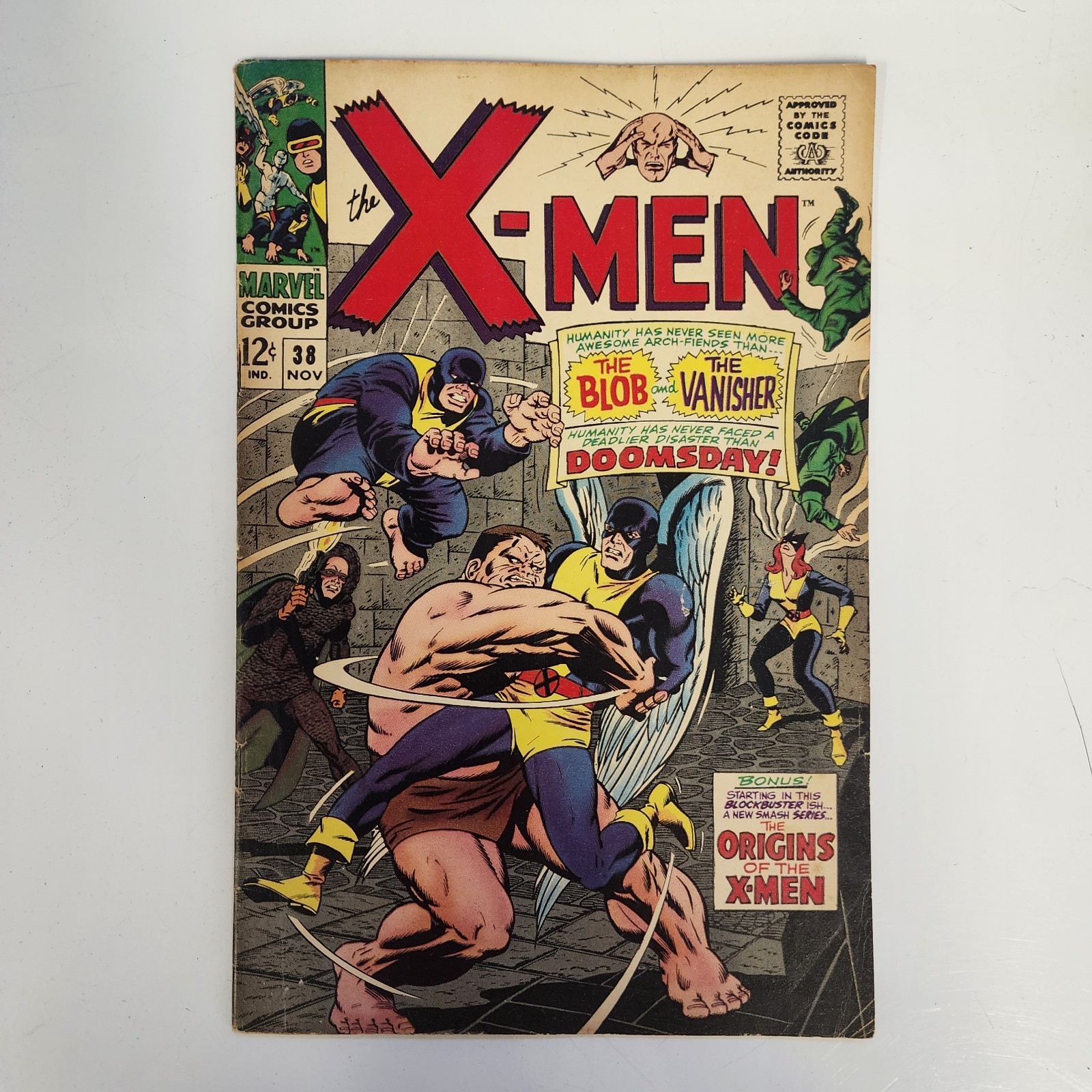 Marvel Comics The X-Men #38 (Nov 1967) FN- Stan Lee, Jack Kirby Cover Vintage Marvel Comics The X-Men #38 (Nov 1967) FN- Stan Lee, Jack Kirby Cover Vintage