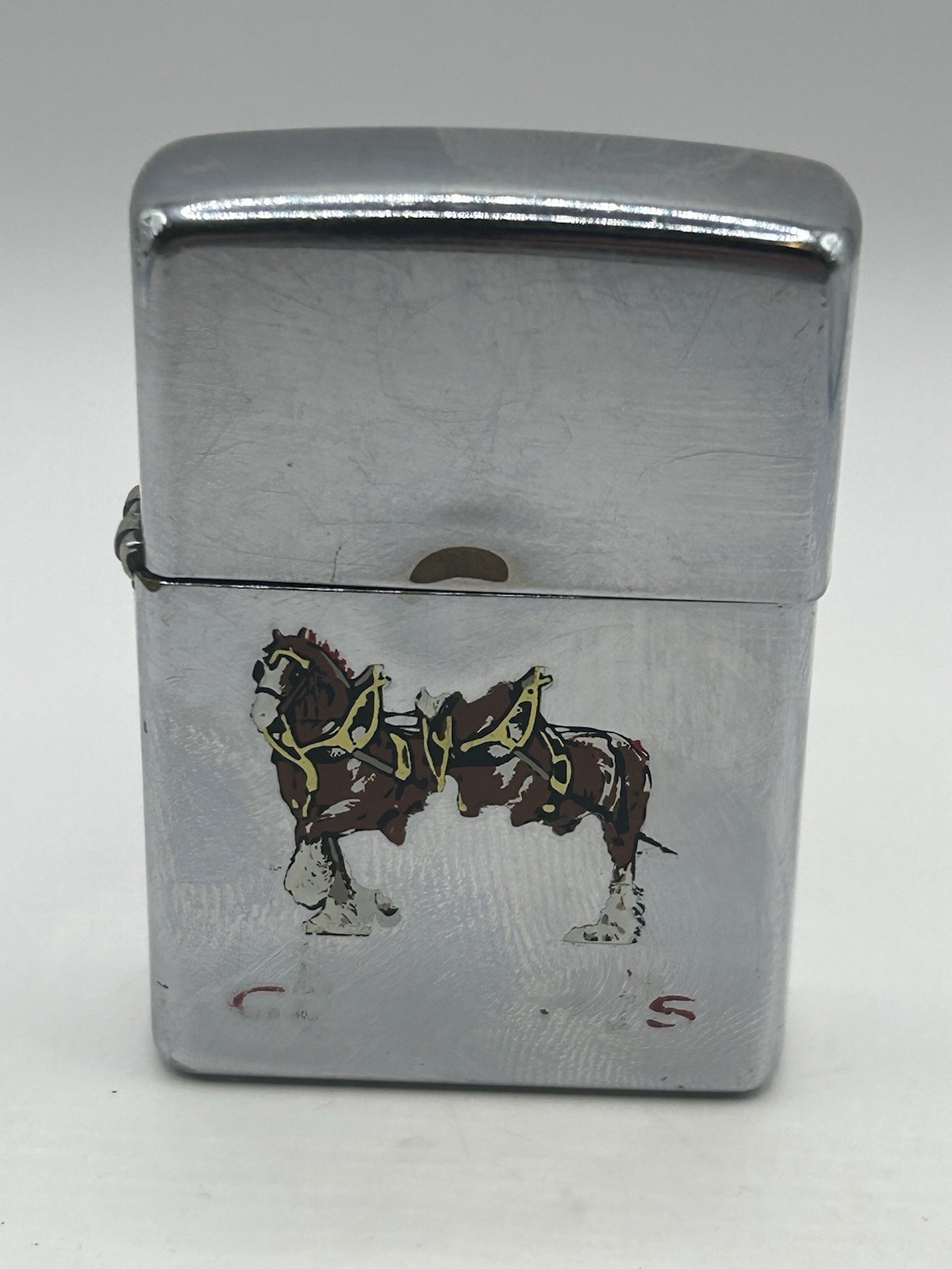 Vintage 1999 Zippo Lighter Budweiser Clydesdales November K XV Matching Insert Vintage 1999 Zippo Lighter Budweiser Clydesdales November K XV Matching Insert