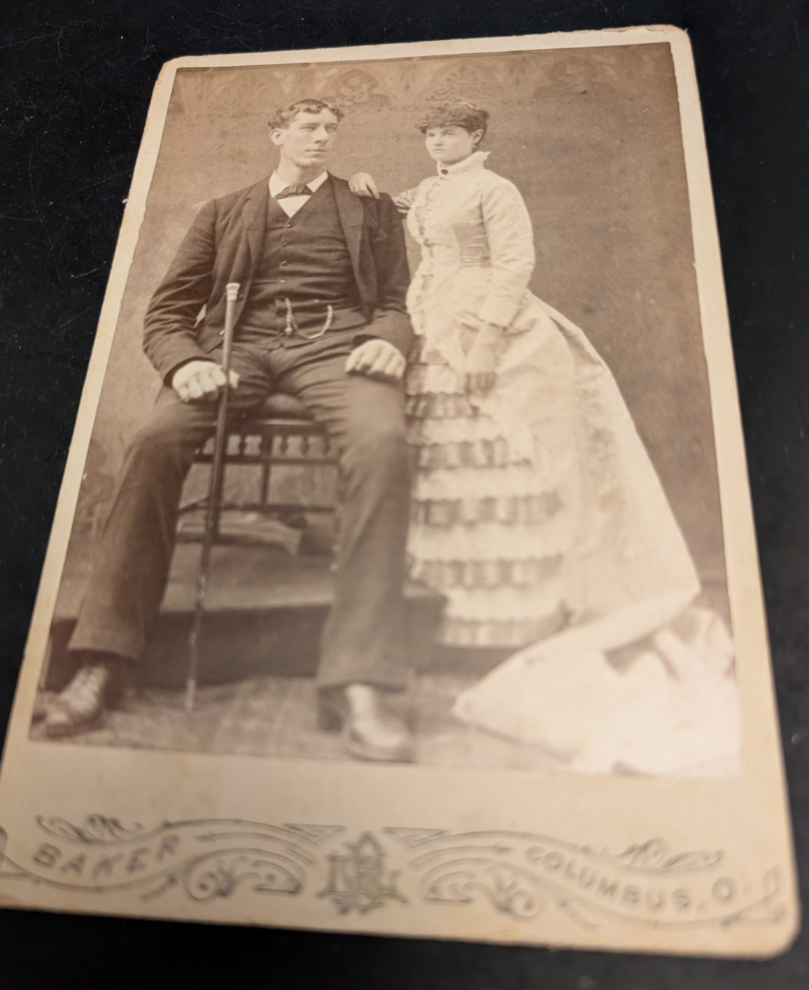 WOW 1880s Cabinet Card WOW 1880s Cabinet Card