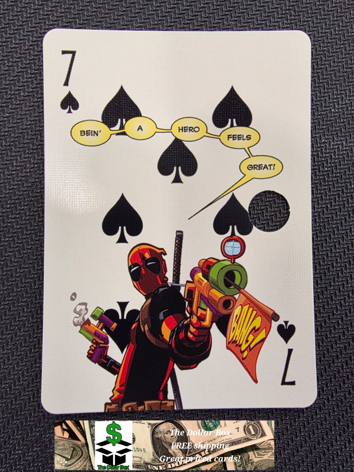 Aquarius Deadpool Playing Card 7 Spades Bein A Hero Feels Great Aquarius Deadpool Playing Card 7 Spades Bein A Hero Feels Great