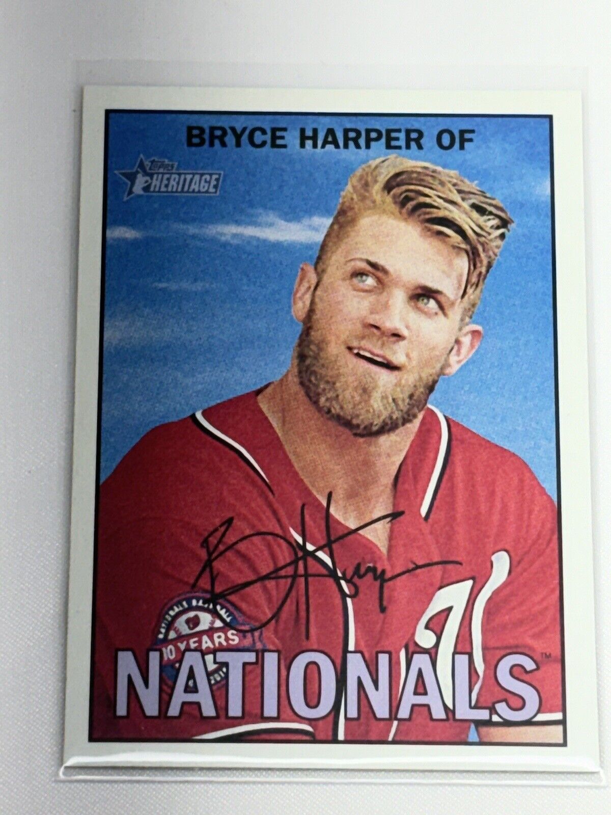 2016 Topps Heritage Baseball Bryce Harper SP #450