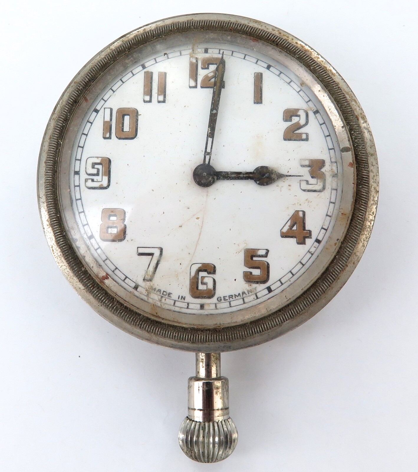 c1920s / 1930s German Made Car Clock. Fixer or Parts.